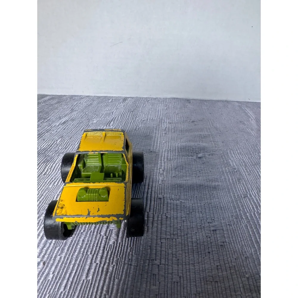 Vintage Tootsietoy Koot ATV Diecast Toy Car Yellow Green USA Made 3 Inch